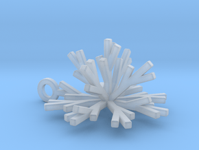Snowflake Pendant Iva in Clear Ultra Fine Detail Plastic