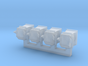 NZR 1:34 (9mm:1ft) scale Axleboxes for x7781 in Clear Ultra Fine Detail Plastic