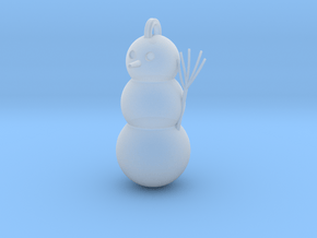 Geometric Snowman 01 in Clear Ultra Fine Detail Plastic