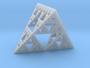Geometric Sierpinski Tetrahedron level 4 in Clear Ultra Fine Detail Plastic