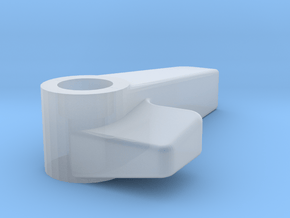 Knob-v09 Single Countersink in Clear Ultra Fine Detail Plastic