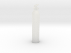 Fire Extinguisher 1/10th Scale in Clear Ultra Fine Detail Plastic