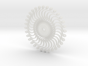 :Steampunk Kaleidoscope: Pendant in Clear Ultra Fine Detail Plastic