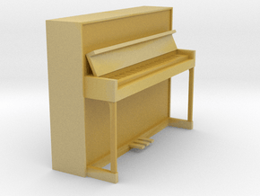 Miniature 1:24 Upright Piano in Tan Fine Detail Plastic