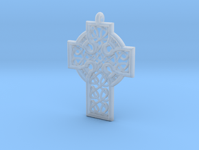 Celtic Cross in Clear Ultra Fine Detail Plastic