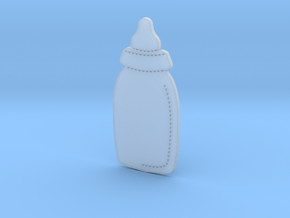 Baby Bottle in Clear Ultra Fine Detail Plastic