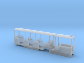 Miniature Railway Railcar 1:29th on 9mm in Clear Ultra Fine Detail Plastic