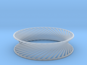 Hyperboloid Structure Bracelet in Clear Ultra Fine Detail Plastic