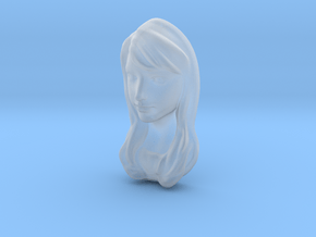 Pendant woman 5cm in Clear Ultra Fine Detail Plastic