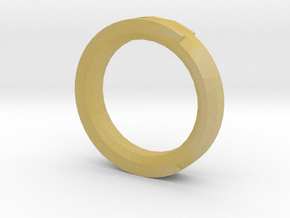 Plain Ring in Tan Fine Detail Plastic