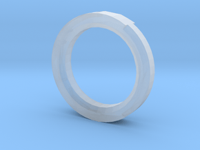 Plain Ring in Clear Ultra Fine Detail Plastic