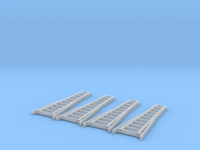 N Scale 11' Ladder X4 in Clear Ultra Fine Detail Plastic