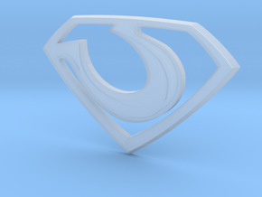 Zod "Man of Steel" Emblem in Clear Ultra Fine Detail Plastic