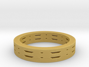 Basic vent ring Ring Size 7 in Tan Fine Detail Plastic