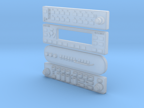 RADIOS 1:6 scale  in Clear Ultra Fine Detail Plastic
