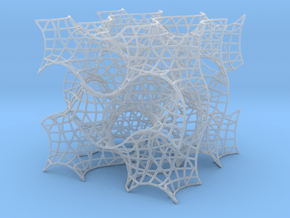 Gyroid Mesh-1.5 cells on a side in Clear Ultra Fine Detail Plastic