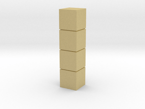 Tower of Pimps (Brass/Gold) in Tan Fine Detail Plastic