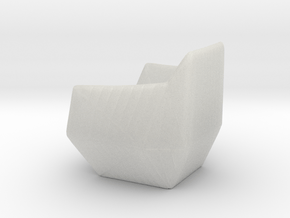 Facett-chair  - 1/2" Model in Clear Ultra Fine Detail Plastic
