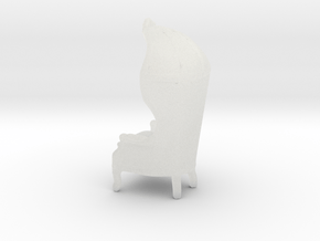Armchair-Roof 1/2" Scaled in Clear Ultra Fine Detail Plastic