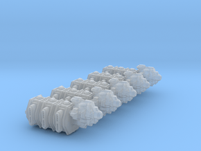 Transportship Beta (5 models) in Clear Ultra Fine Detail Plastic