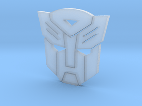 Autobot emblem small in Clear Ultra Fine Detail Plastic