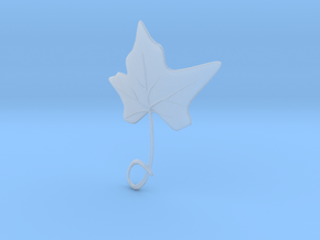 Ivy Leaf Necklace Ornament in Clear Ultra Fine Detail Plastic