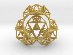 Inversion of a Sierpinski Tetrahedron in Tan Fine Detail Plastic