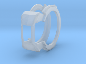 Weird Ring in Clear Ultra Fine Detail Plastic