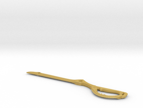 Scissor Blade v2 (Keychain) - Kill La Kill in Tan Fine Detail Plastic