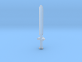 Sword, version 1 in Clear Ultra Fine Detail Plastic