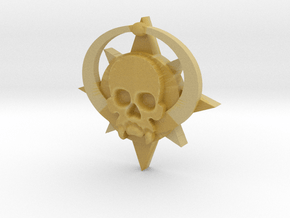 Skull symbol (small) in Tan Fine Detail Plastic