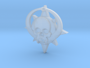Skull symbol (small) in Clear Ultra Fine Detail Plastic