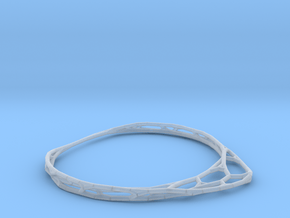 Minimalist Bracelet (small) in Clear Ultra Fine Detail Plastic
