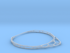 Thin Bracelet in Clear Ultra Fine Detail Plastic