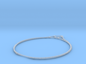 Minimalist Bracelet 3 in Clear Ultra Fine Detail Plastic