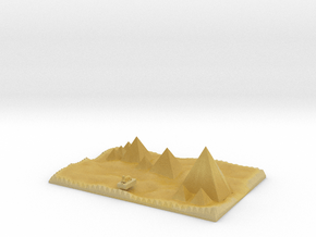 traditional view Pyramids Of Giza And Sphinx Model in Tan Fine Detail Plastic