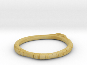 Minimalist Bracelet 6 in Tan Fine Detail Plastic