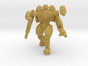 Mech suit with twin weapons (5) in Tan Fine Detail Plastic