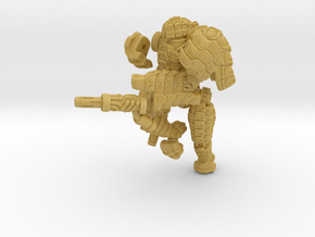 Mech suit with twin weapons. (8) in Tan Fine Detail Plastic