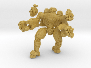 Mech suit with missile pods (12) in Tan Fine Detail Plastic