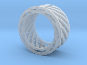 Double Wire Ring in Clear Ultra Fine Detail Plastic