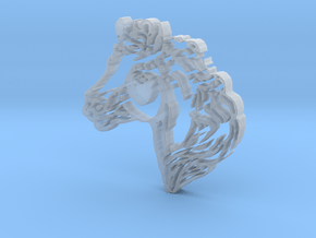 Horse Head in Clear Ultra Fine Detail Plastic