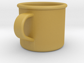 1/6 Scale WWII British Drinking Cup (1) in Tan Fine Detail Plastic