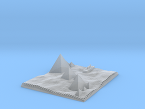 Traditional View Of The Pyramids in Clear Ultra Fine Detail Plastic