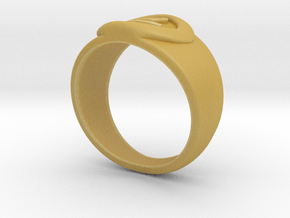 4 Elements - Earth Ring in Tan Fine Detail Plastic