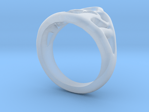 Semi Long Ring "Anna-Mai" in Clear Ultra Fine Detail Plastic