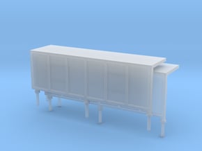 JCDecaux Shelter (long) 1:148 N Gauge in Clear Ultra Fine Detail Plastic