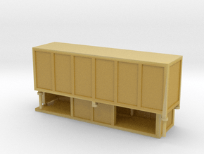 JCDecaux Shelter (enclosed) 1:148 N Gauge in Tan Fine Detail Plastic