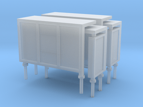 JCDecaux Shelter (short) 1:148 N Gauge in Clear Ultra Fine Detail Plastic