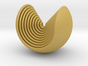 Multilayer Open Sphere in Tan Fine Detail Plastic
